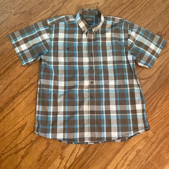 C.E. Schmidt workwear XL short sleeve button down - checked - Picture 1 of 7